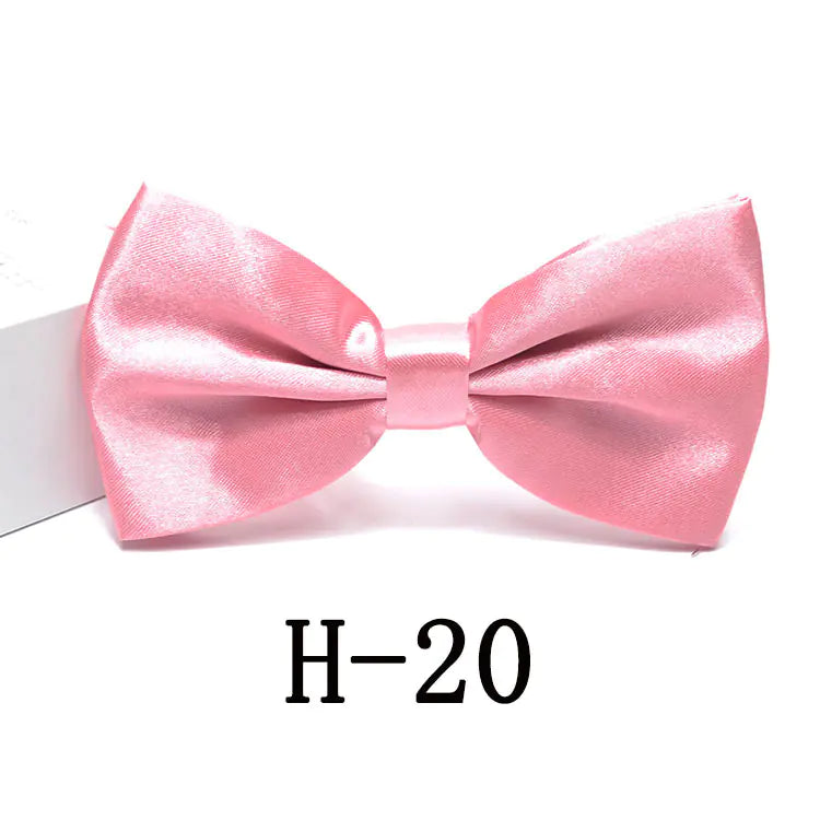 Men's Solid Color Bow Tie Accessories for Suits