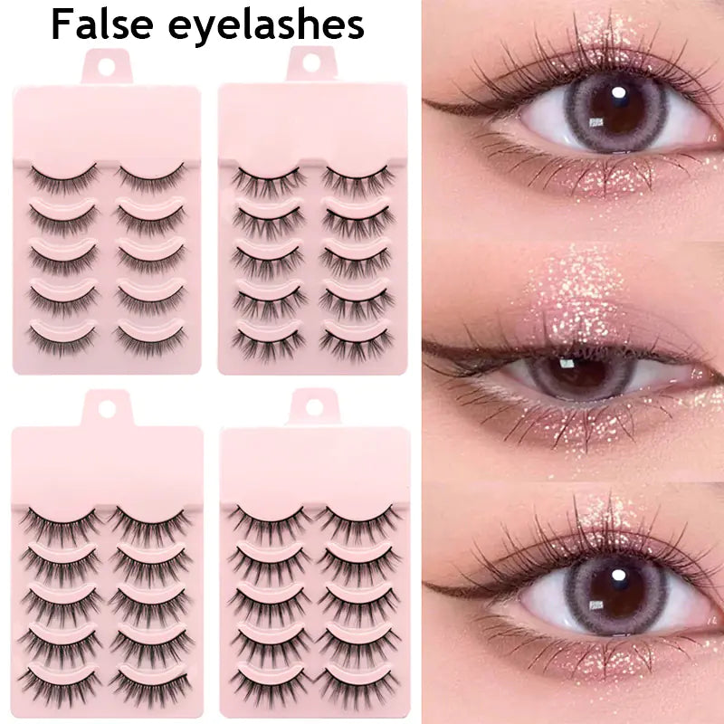 New Manga Soft Natural False Eyelashes for Cosplay