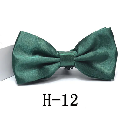 Men's Solid Color Bow Tie Accessories for Suits