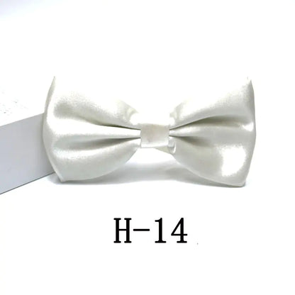 Men's Solid Color Bow Tie Accessories for Suits
