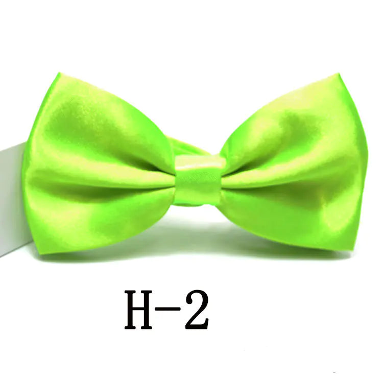 Men's Solid Color Bow Tie Accessories for Suits