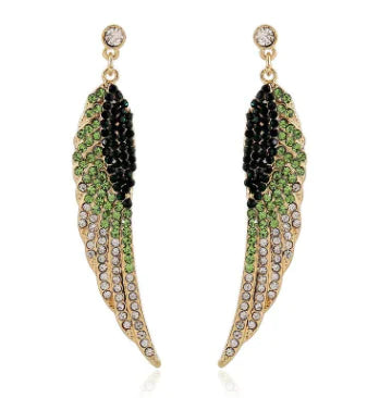 Wholesale Rhinestone Earrings - Angel Wings Design