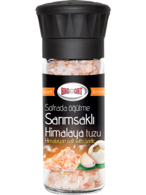 BAGDAT GARLIC HIMALAYA SALT (JAR) - 110 GR x 6