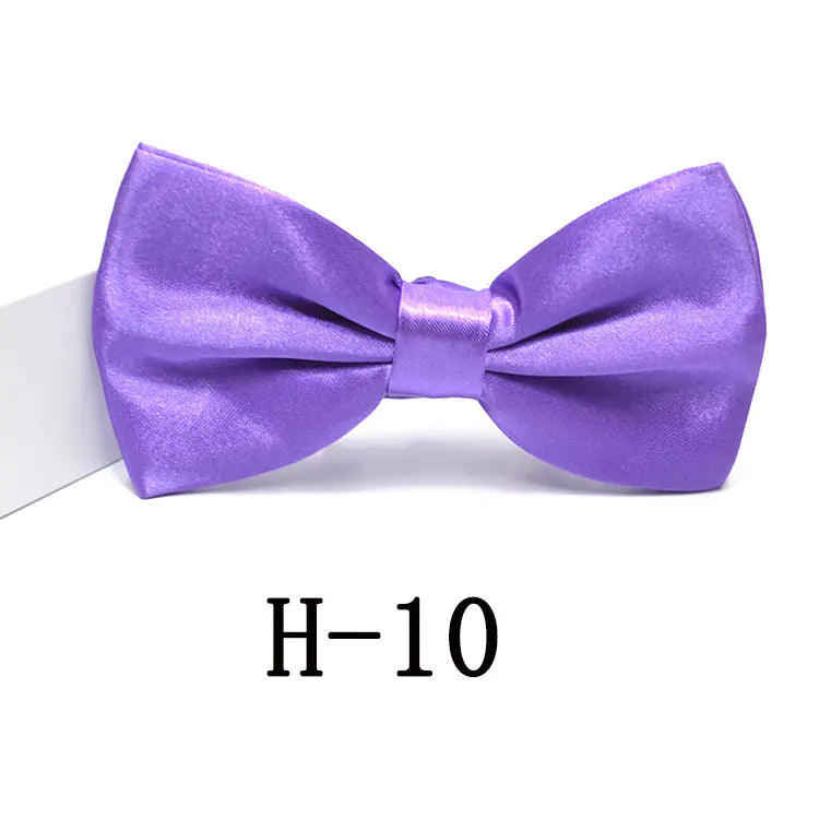 Men's Solid Color Bow Tie Accessories for Suits