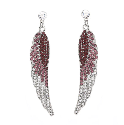 Wholesale Rhinestone Earrings - Angel Wings Design