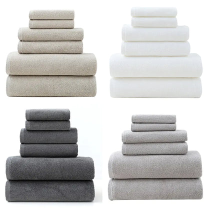 Cotton Towel Set for Adults - 6 Pieces, Amazon Supply