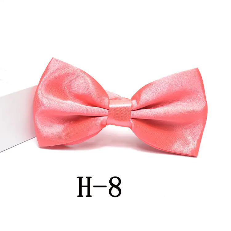 Men's Solid Color Bow Tie Accessories for Suits