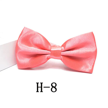Men's Solid Color Bow Tie Accessories for Suits