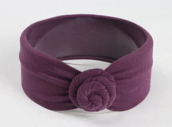 Cute Baby Cotton Headband with Knot Design