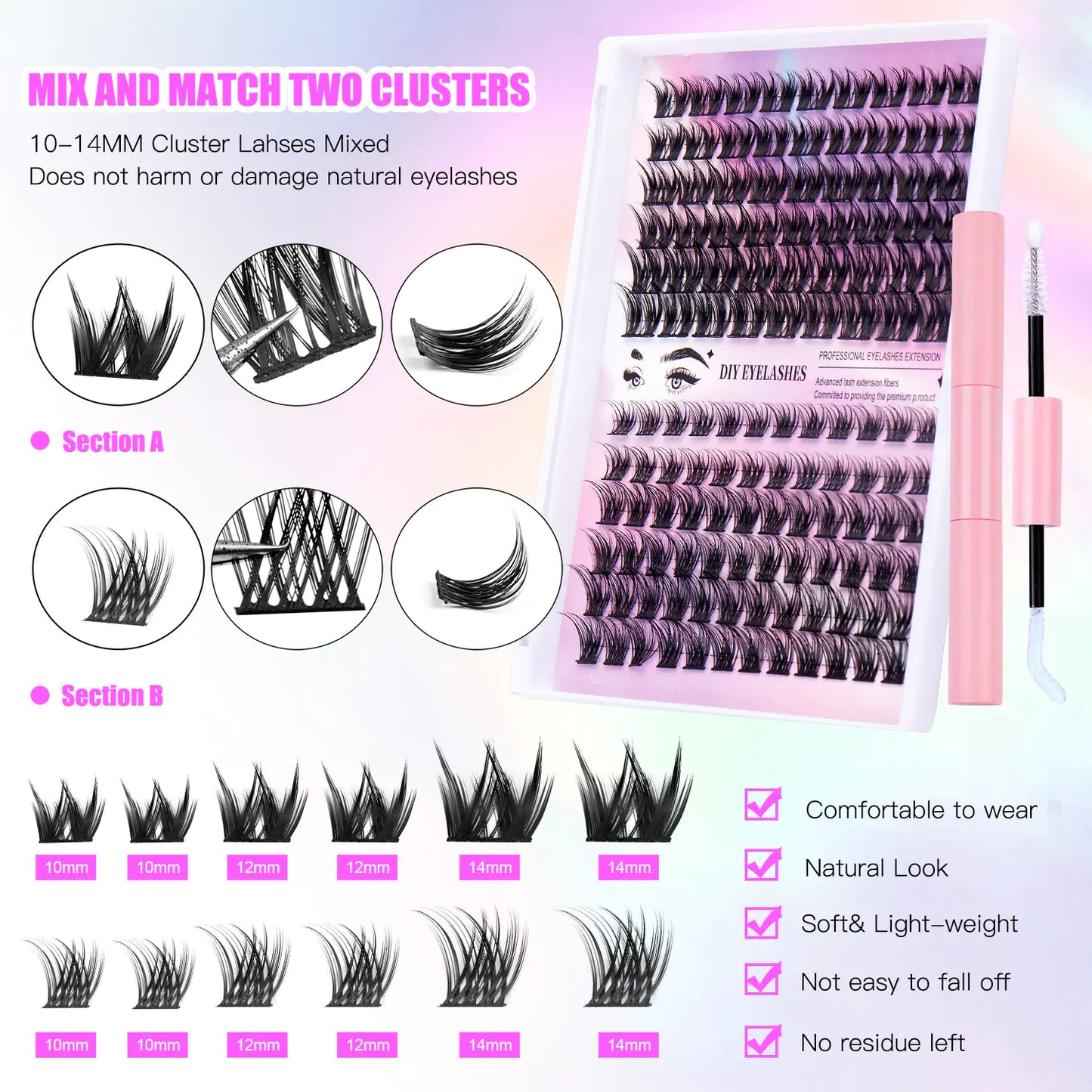 DIY Eyelash Glue Set for Natural Volume Lashes