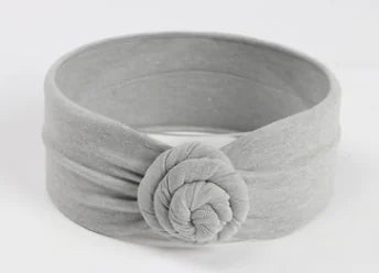 Cute Baby Cotton Headband with Knot Design