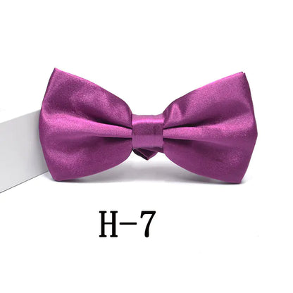 Men's Solid Color Bow Tie Accessories for Suits
