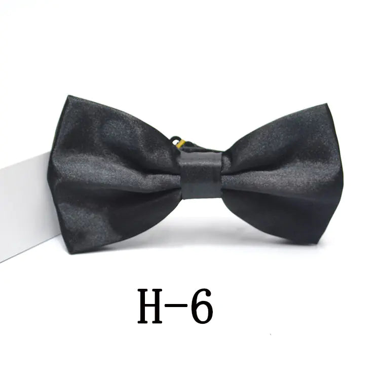 Men's Solid Color Bow Tie Accessories for Suits