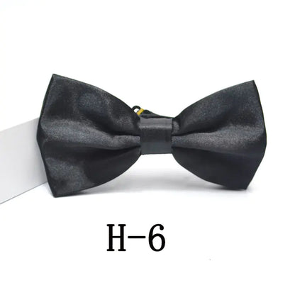 Men's Solid Color Bow Tie Accessories for Suits