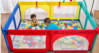 Baby Playpen with Crawling Mat and Ball Pit