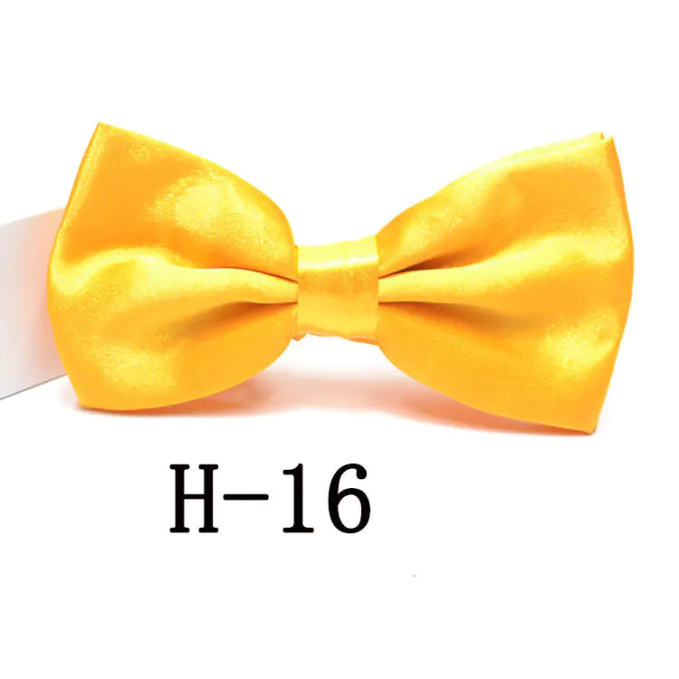 Men's Solid Color Bow Tie Accessories for Suits
