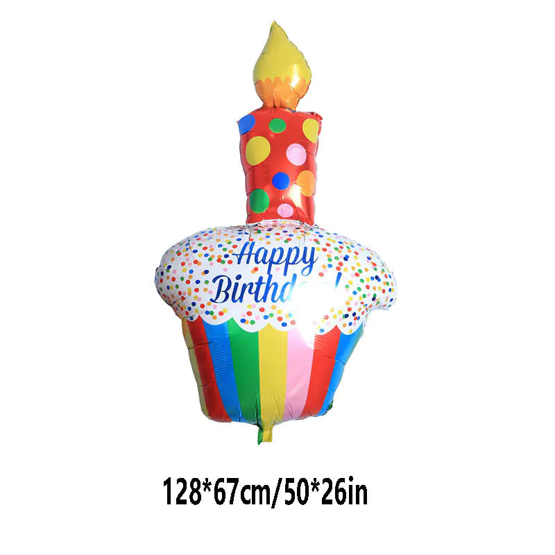 Colorful Candles 3-Tier Bear Cake Decorations