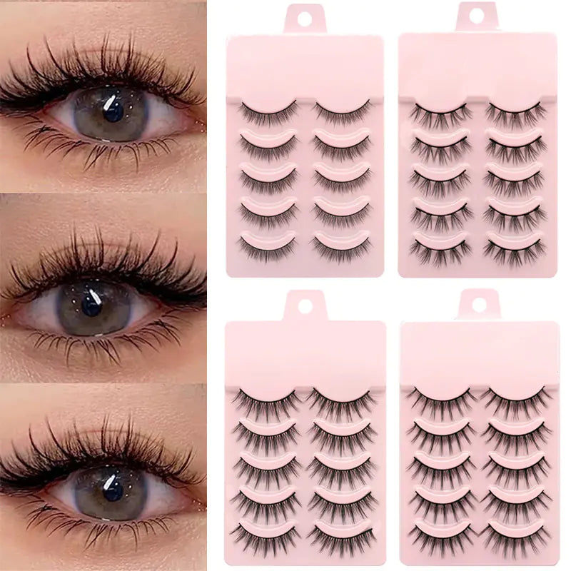 New Manga Soft Natural False Eyelashes for Cosplay