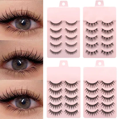 New Manga Soft Natural False Eyelashes for Cosplay