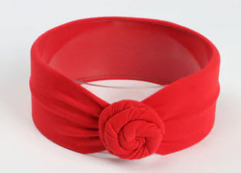 Cute Baby Cotton Headband with Knot Design