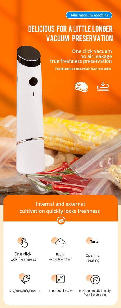 Vacuum Food Storage Bag Set with Electric Pump