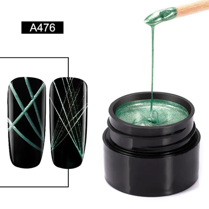 Metallic Brush Nail Gel and Nail Polish
