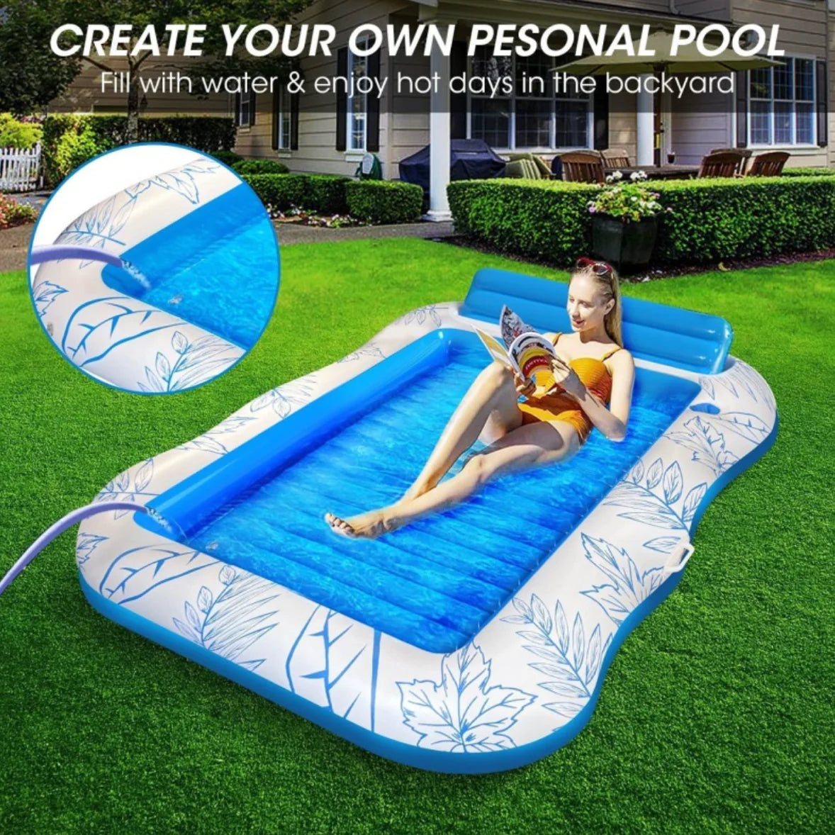 Inflatable Pool Recliner Float