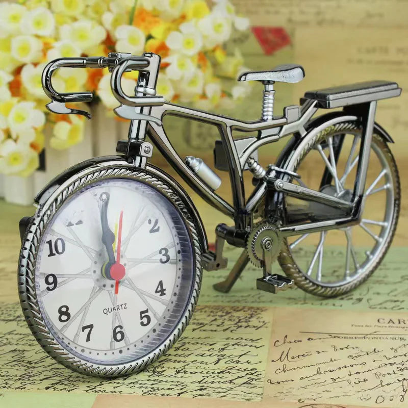 Vintage Bicycle Alarm Clock for Students and Kids