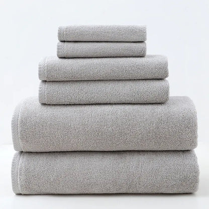 Cotton Towel Set for Adults - 6 Pieces, Amazon Supply