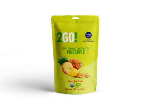 2GO!®  Organic Dried Pineapple