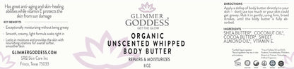 Organic Unscented Whipped Body Butter
