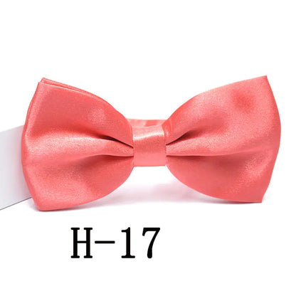 Men's Solid Color Bow Tie Accessories for Suits