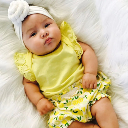 Cute Baby Cotton Headband with Knot Design