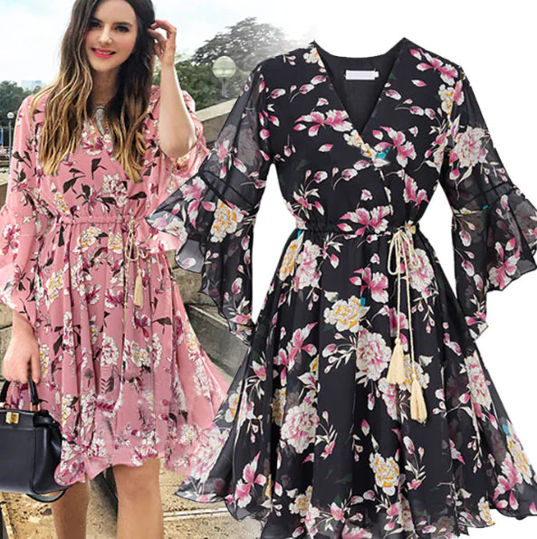 Summer 2020 Women's Floral A-Line Dress