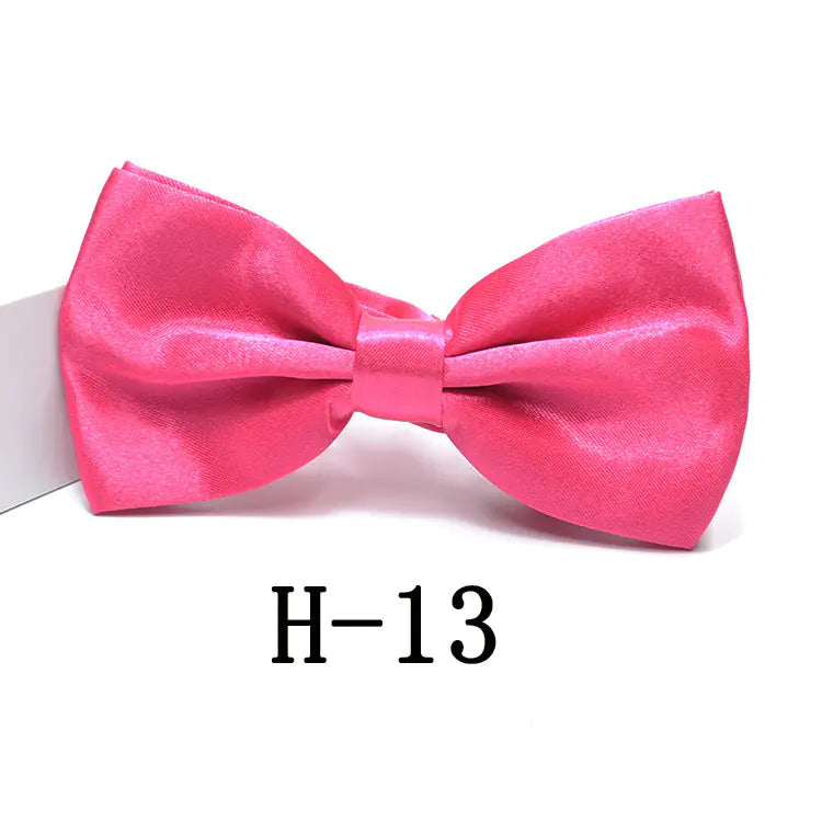 Men's Solid Color Bow Tie Accessories for Suits