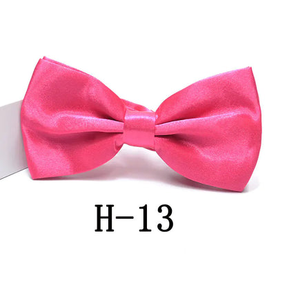 Men's Solid Color Bow Tie Accessories for Suits