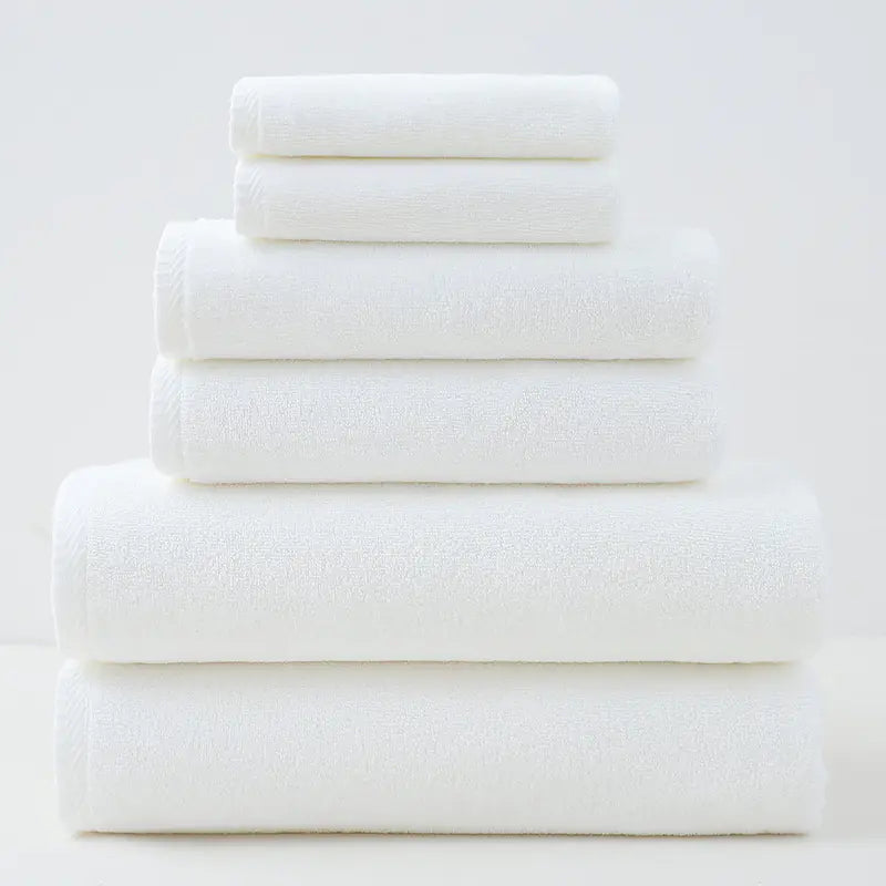 Cotton Towel Set for Adults - 6 Pieces, Amazon Supply