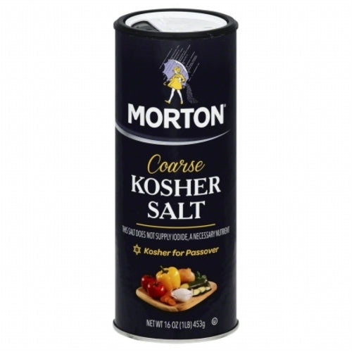 MORTONS 607196 16 oz. Salt Kosher Coarse Cnstr