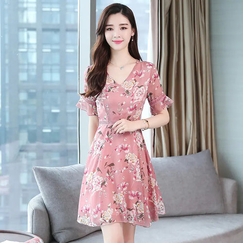 Summer 2020 Women's Floral A-Line Dress