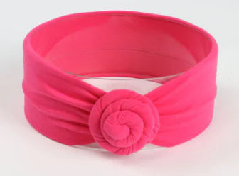Cute Baby Cotton Headband with Knot Design