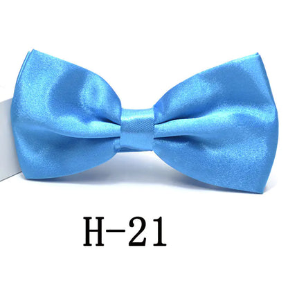 Men's Solid Color Bow Tie Accessories for Suits