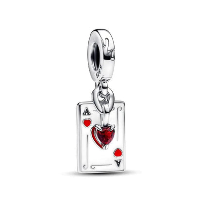 RADIVIDE 925 Sterling Silver Charms Evil Queen Apple Charm Villains Cruella De Vil Charm Villains Maleficent Charm for Pandora Womens Bracelet DIY Charms Womens Holiday Charms Gifts