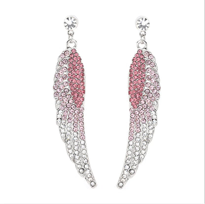Wholesale Rhinestone Earrings - Angel Wings Design
