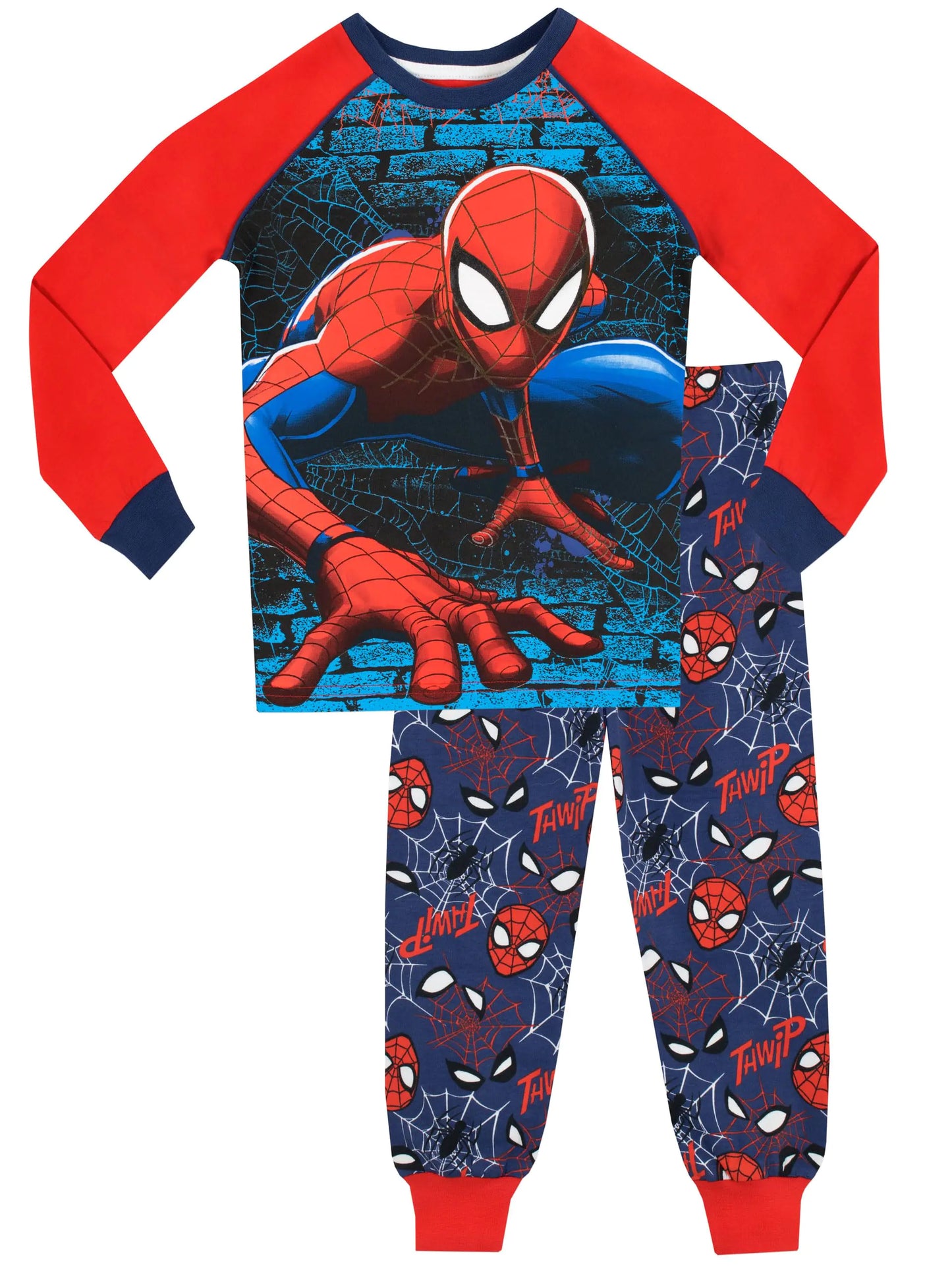 Spiderman Boys Pajamas Size 4 Blue