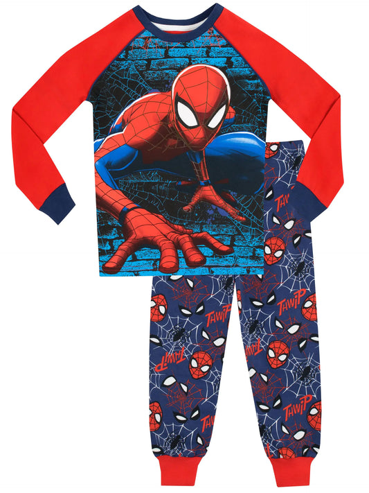 Spiderman Boys Pajamas Size 4 Blue