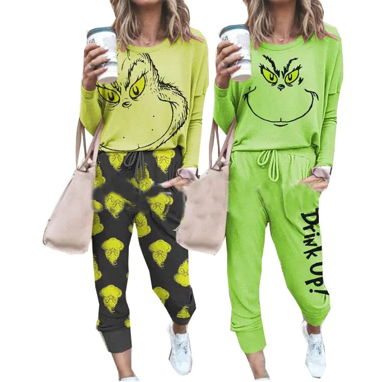 Grinch Drink Up Hoodie Set for Fall/Winter 2020