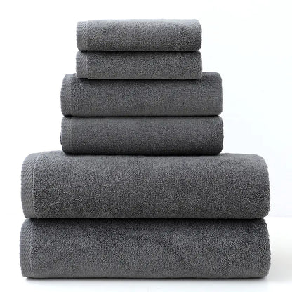 Cotton Towel Set for Adults - 6 Pieces, Amazon Supply
