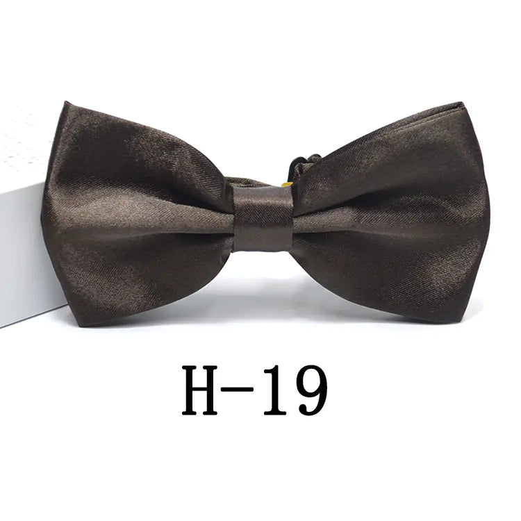 Men's Solid Color Bow Tie Accessories for Suits