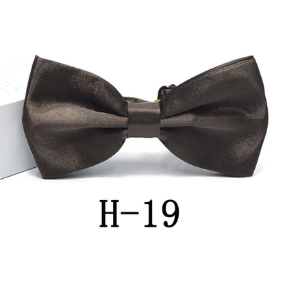 Men's Solid Color Bow Tie Accessories for Suits
