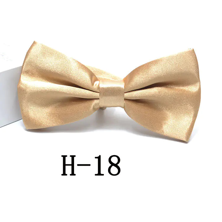 Men's Solid Color Bow Tie Accessories for Suits